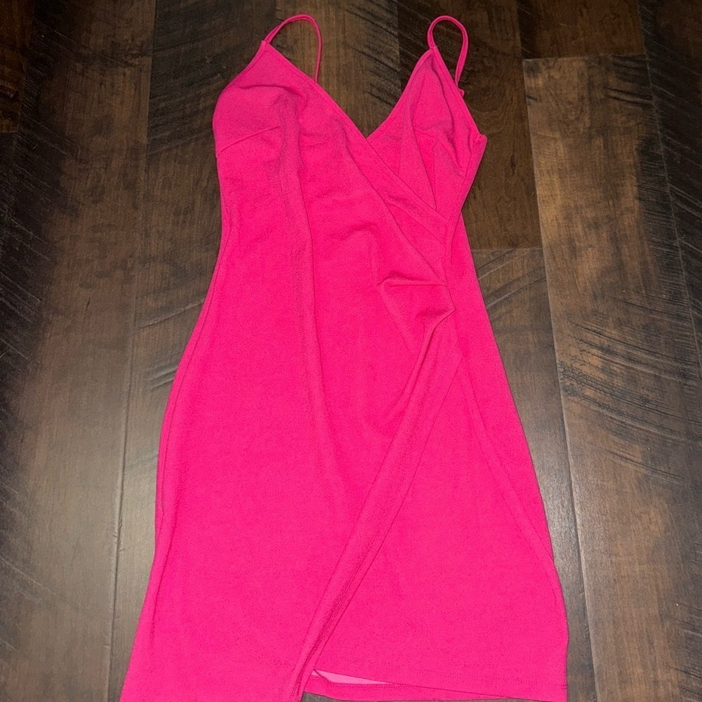 (3/$20 Item) Pink Amazon Wrap Dress